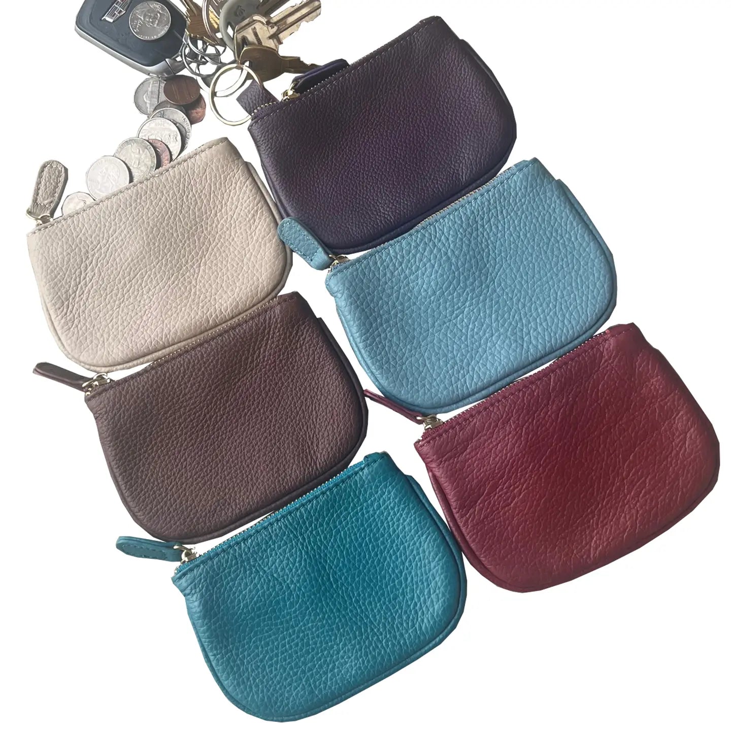 Zipper Leather Rosary Pouch