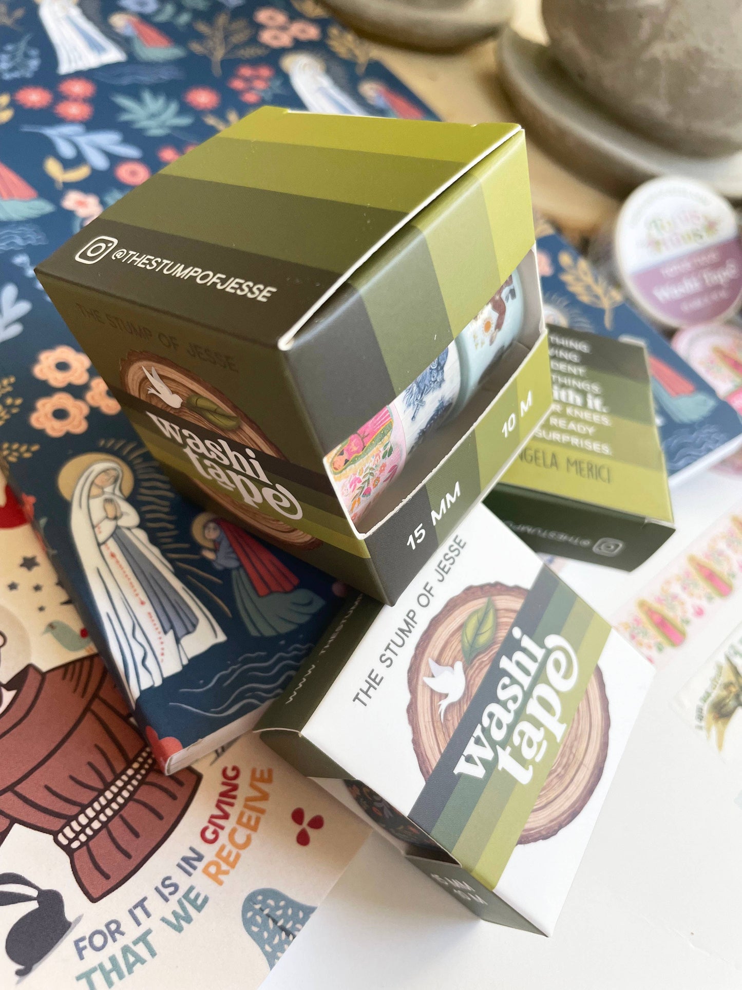 Padre Pio Washi Tape | Catholic Washi Tape | 15mm x 10m