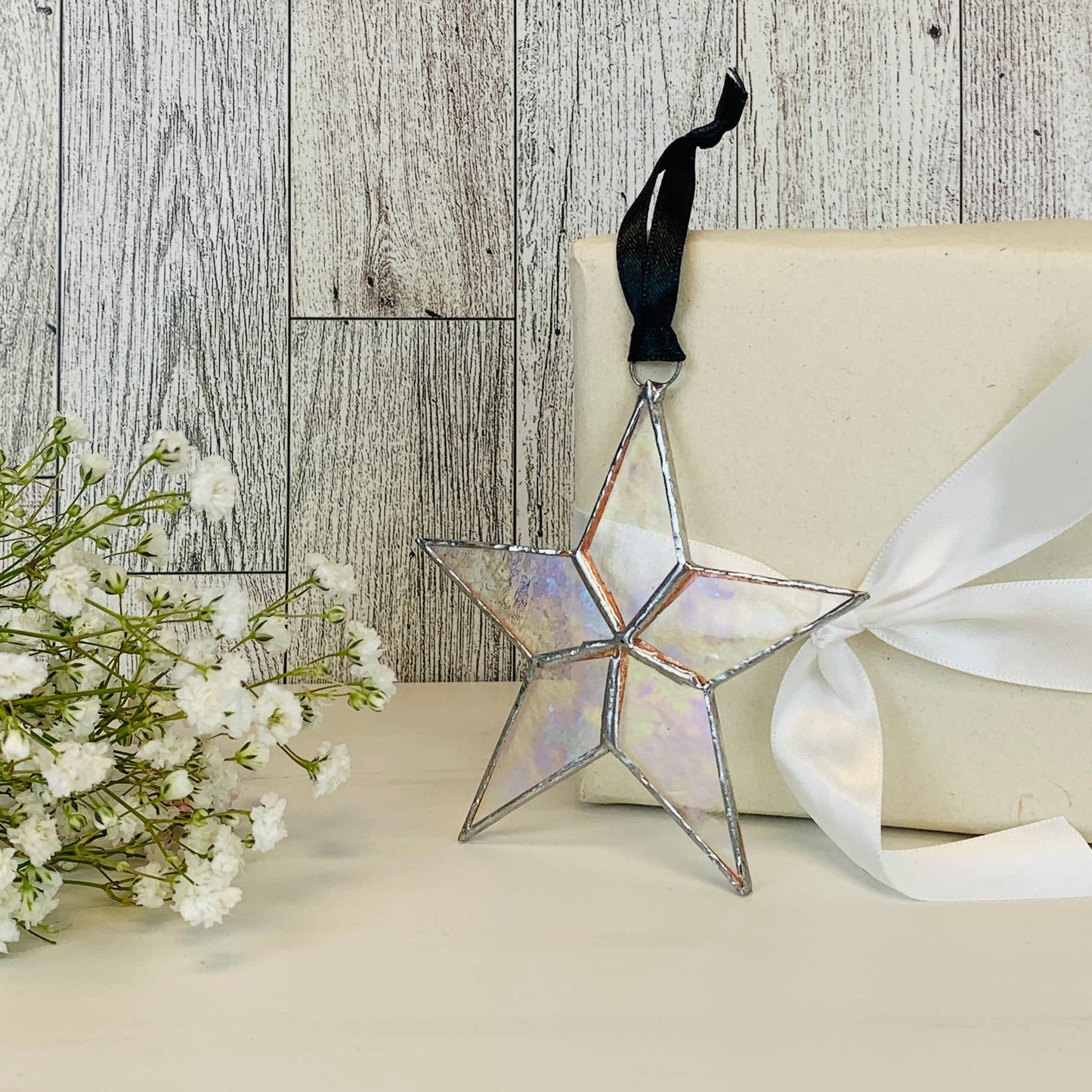 Written in Stars Remembered Memorial Gift Glass Star