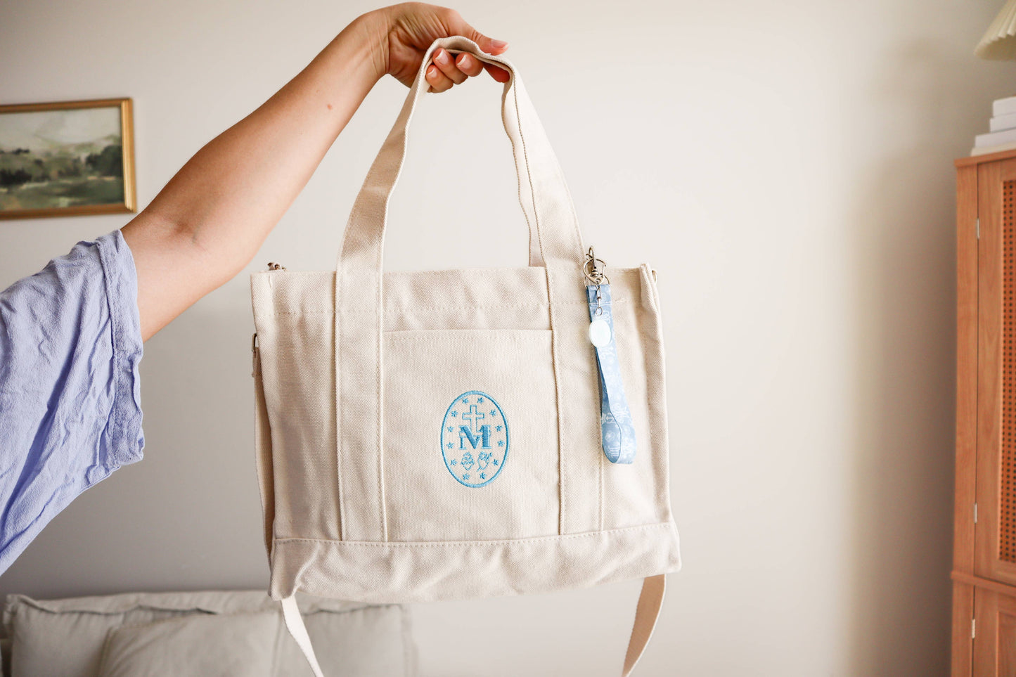 Marian Embroidered Crossbody Tote Bag