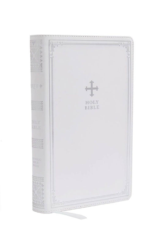 NRSV Catholic Edition Gift Bible, White Leathersoft (Comfort) (Copy)