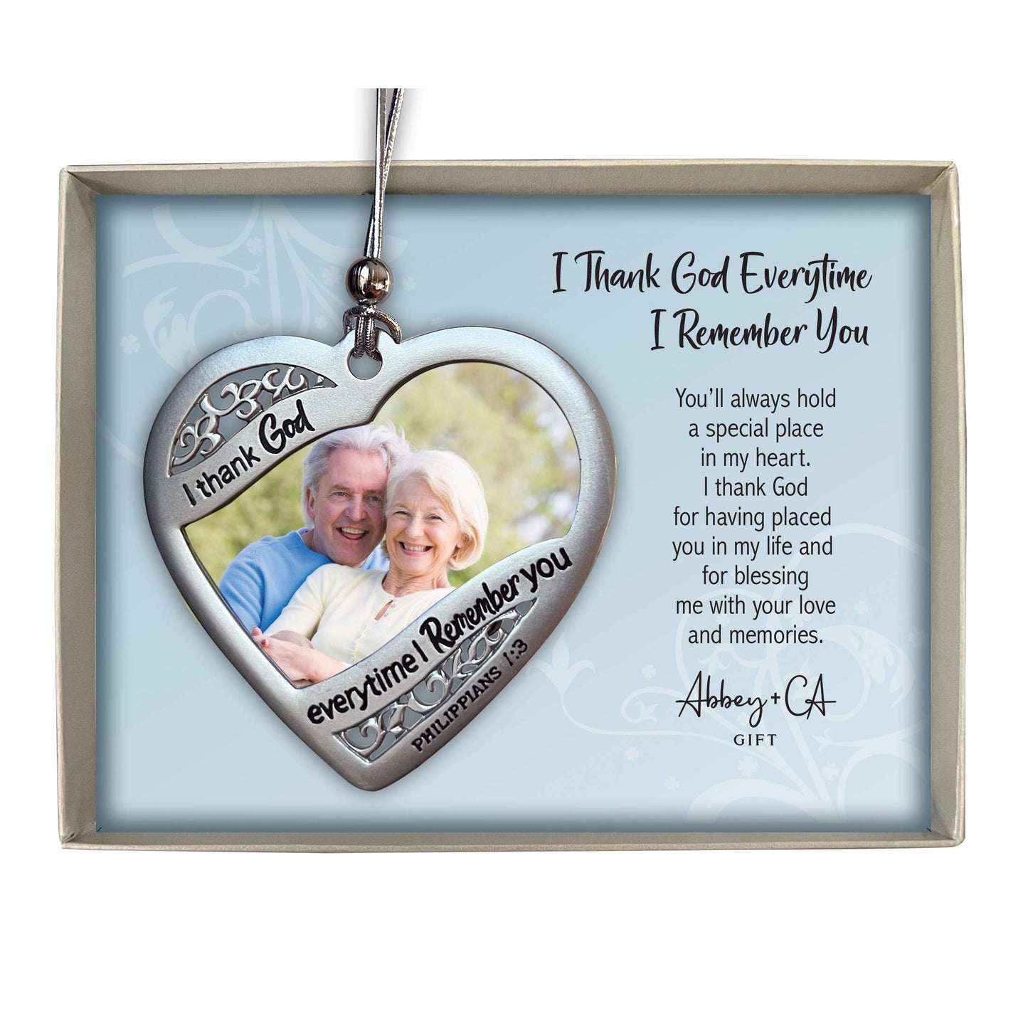 I Thank God Photo Ornament