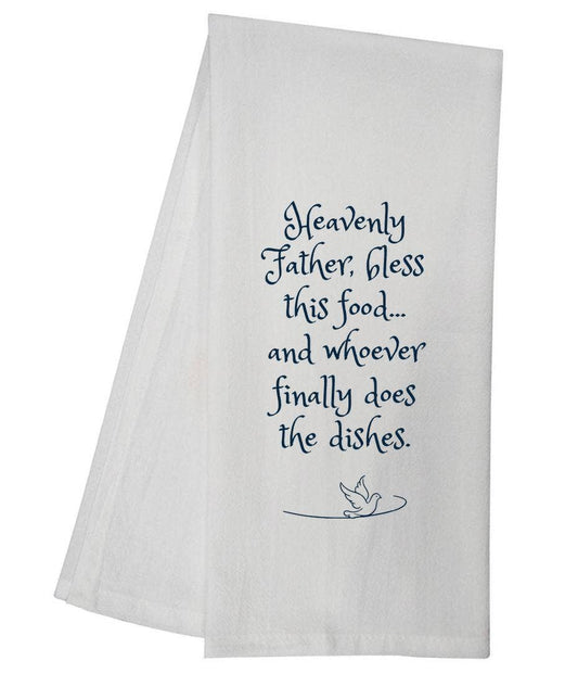 Bless This Food Tea Towel Funny Kitchen Gift 6735 SLTT1018