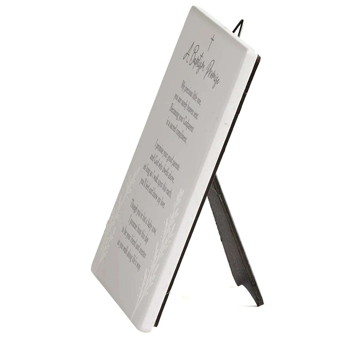 Godparent's Baptism Promise Tabletop Plaque