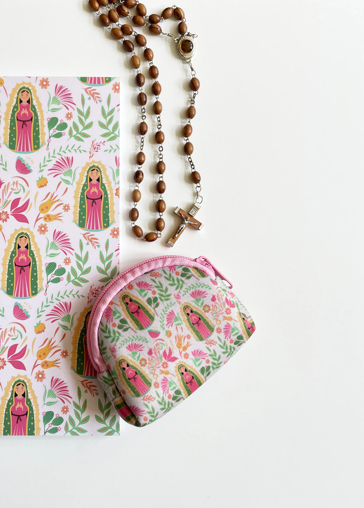 Our Lady of Guadalupe Neoprene Rosary Pouch
