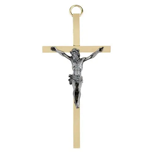 4.25" Brass Crucifix