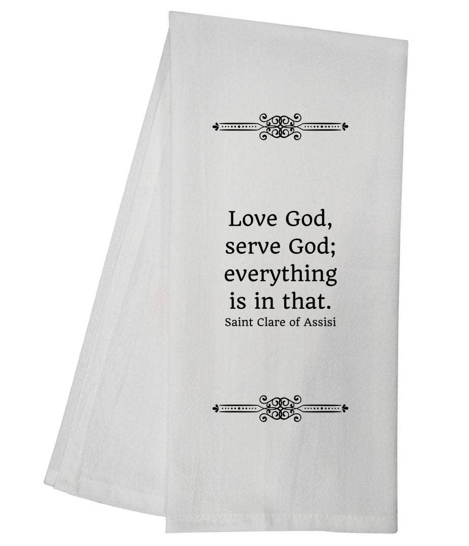Love God Tea Towel Religious Kitchen Gift 5893 GGTT592