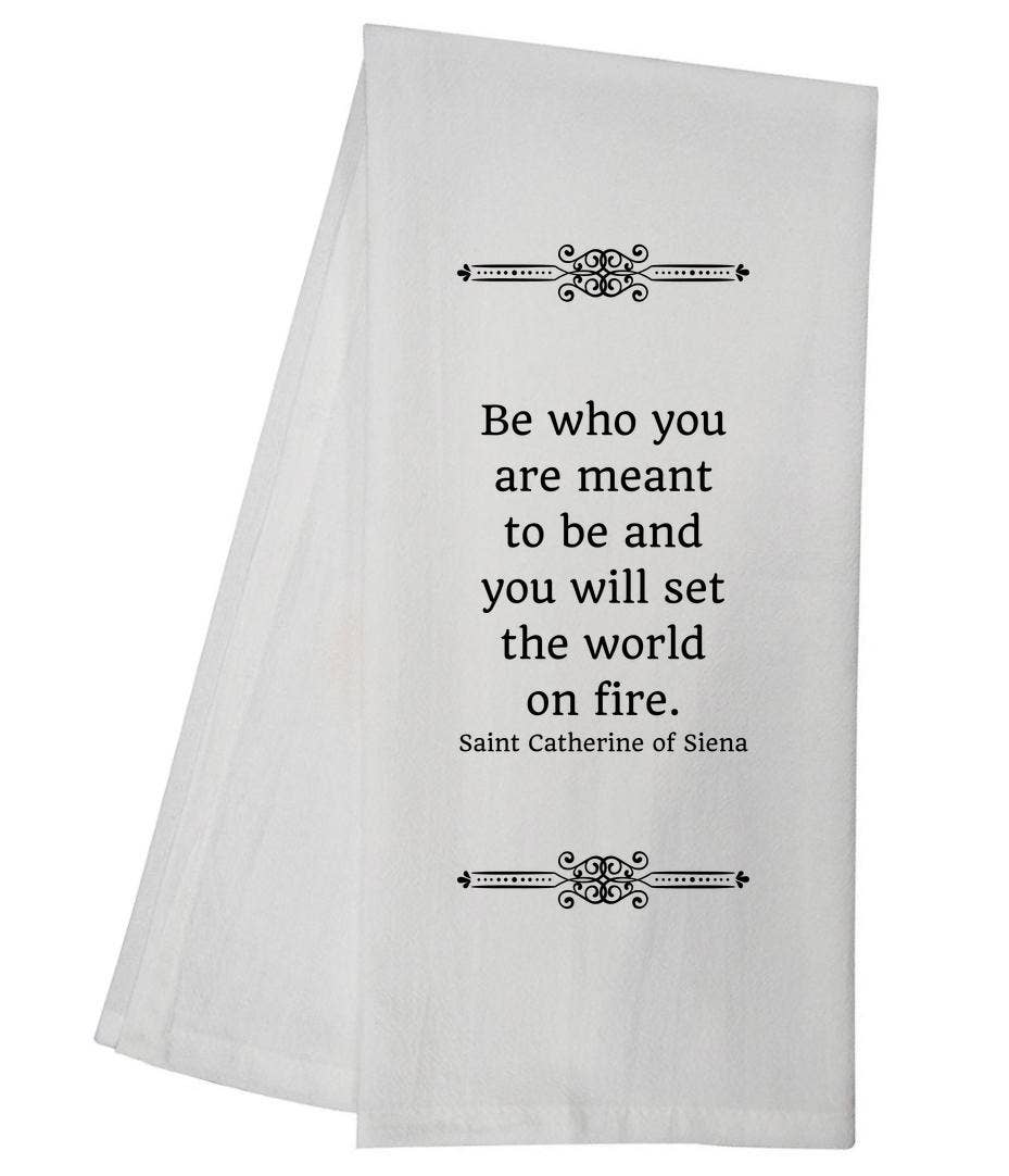Set World On Fire Tea Towel Christian Gift 5892 GGTT591