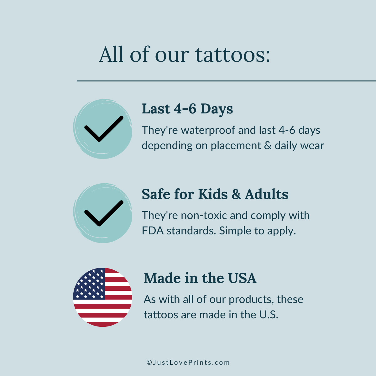 "Divine Mercy Collection" Temporary Tattoos