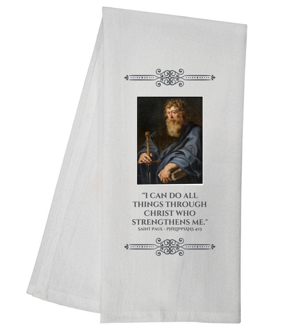 Saint Paul Catholic Tea Towel Kitchen Gift 6772 SLTT1058