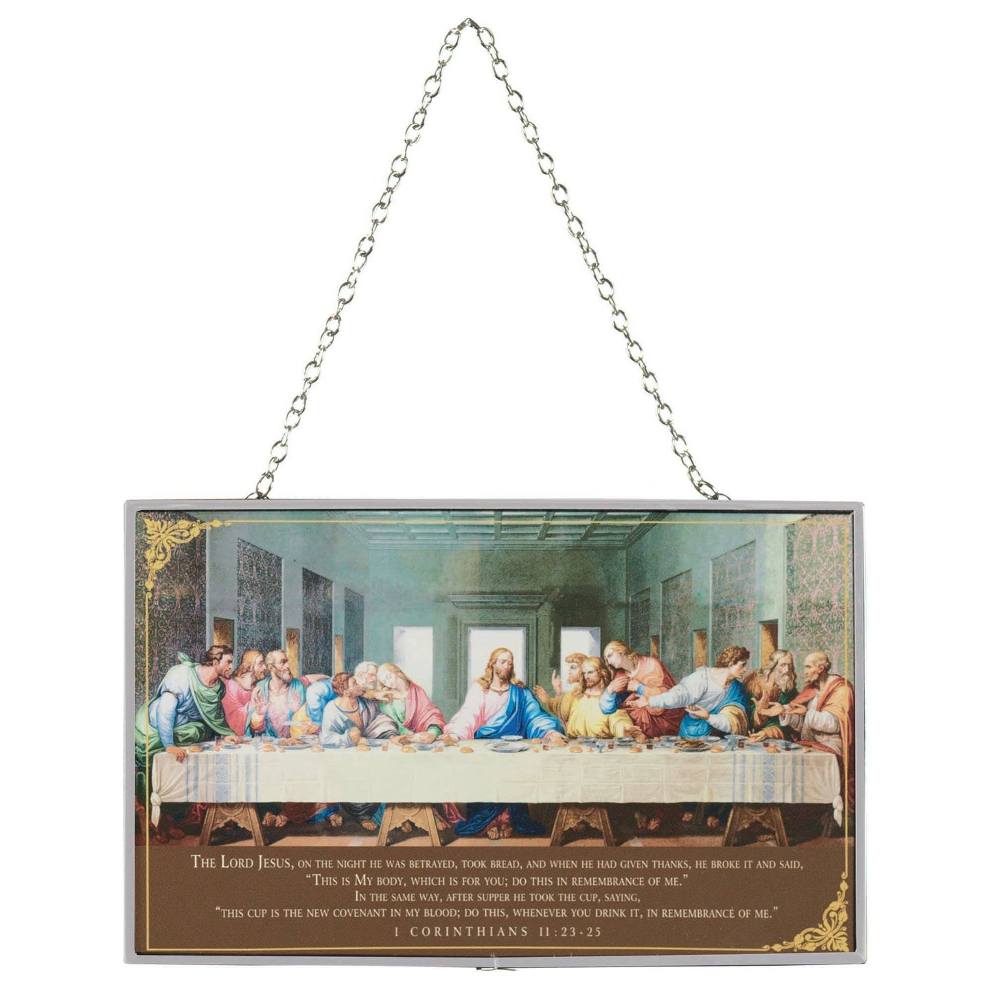 Suncatcher The Last Supper  8x5