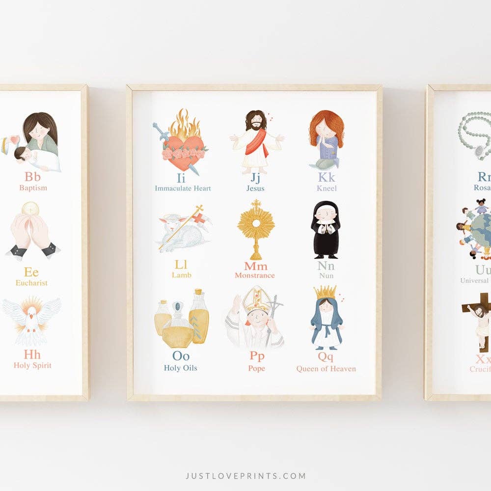 Catholic Alphabet Prints