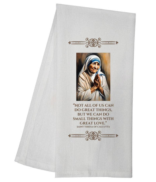 Saint Teresa of Calcutta Catholic Tea Towel
