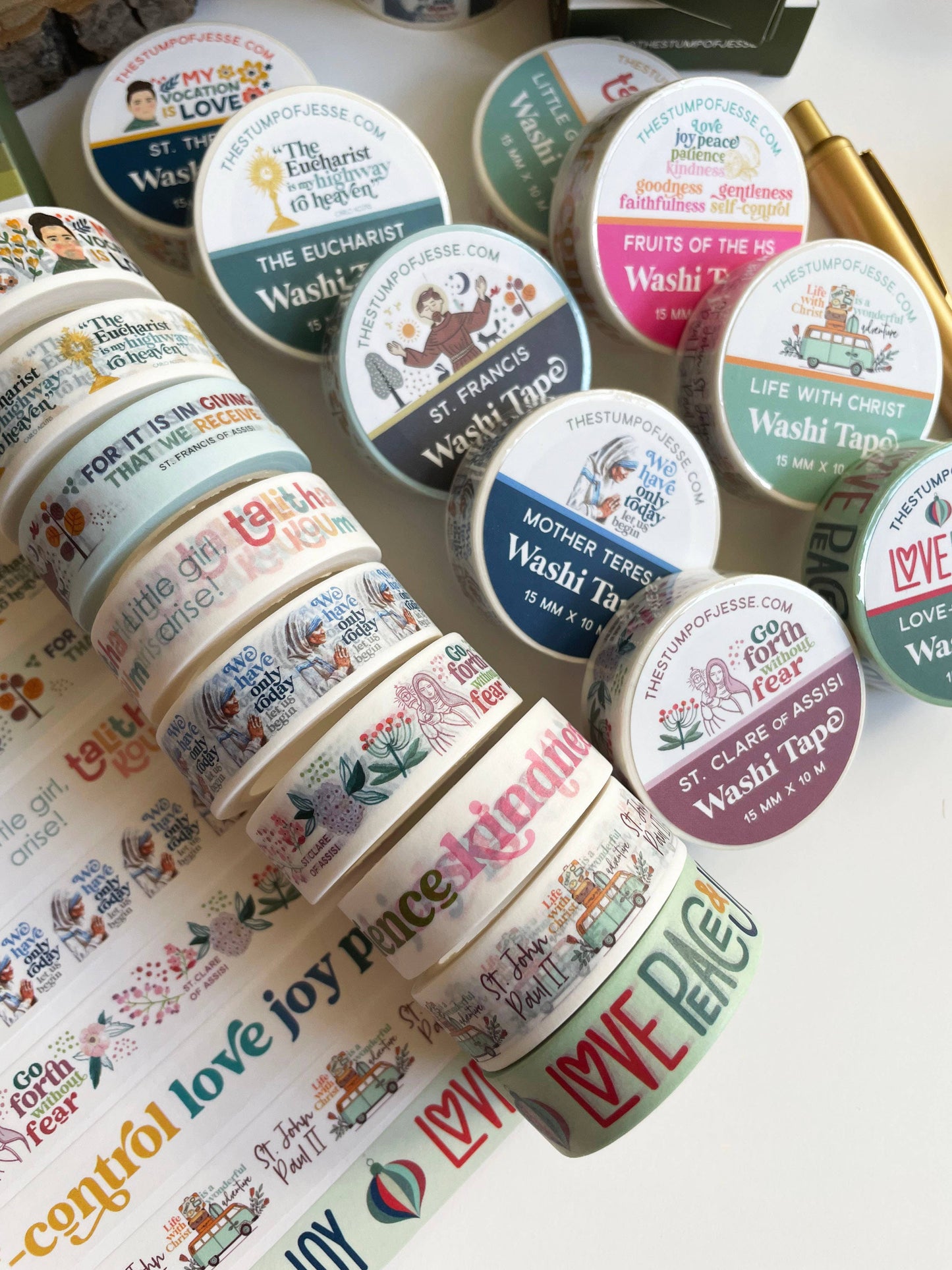 Padre Pio Washi Tape | Catholic Washi Tape | 15mm x 10m