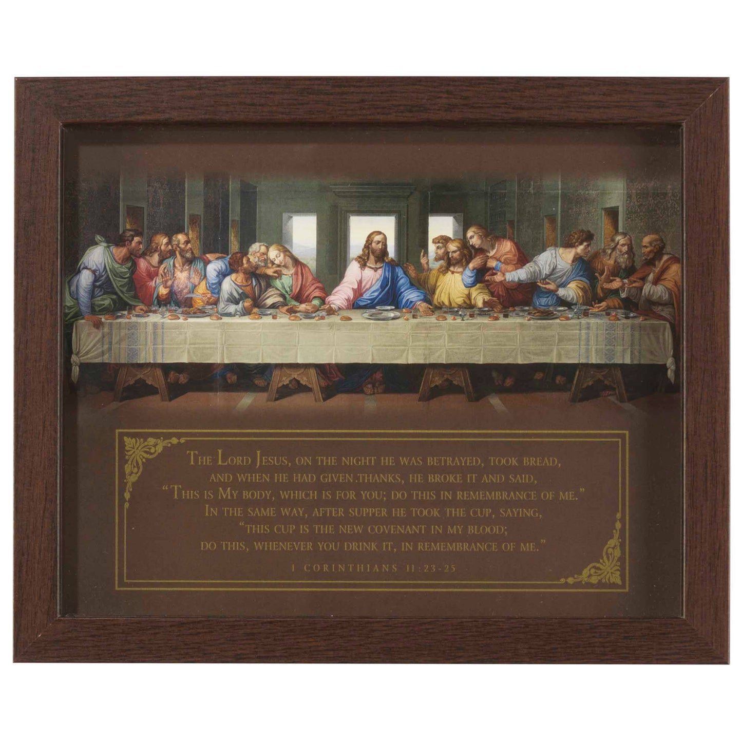 Framed Art The Last Supper 10x8