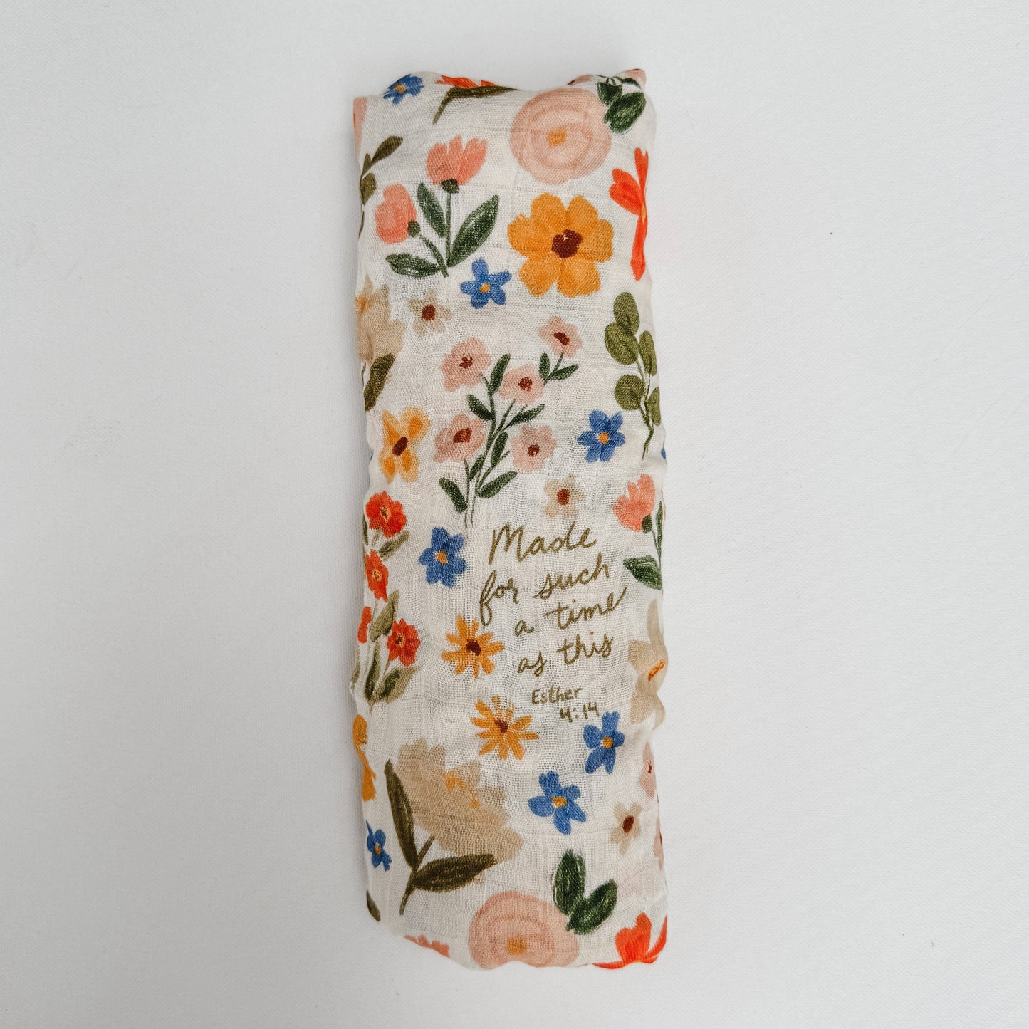 Esther 4:14 Catholic Baby Muslin Blanket Swaddle