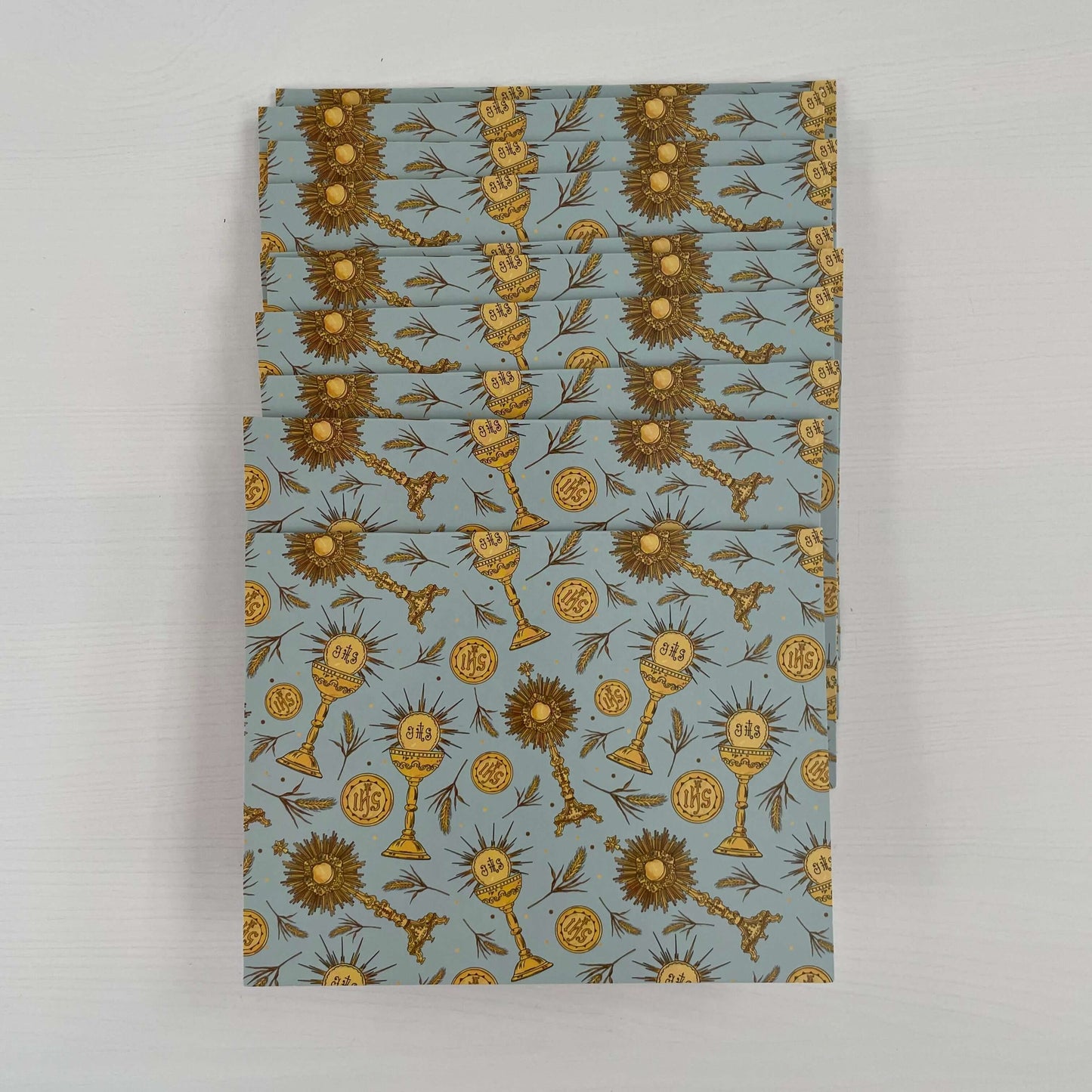 Catholic Note Cards Pack of 10 - Eucharistic Collection