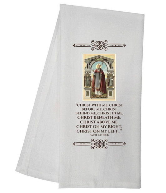Saint Patrick Catholic Tea Towel Kitchen Gift 6768 SLTT1054