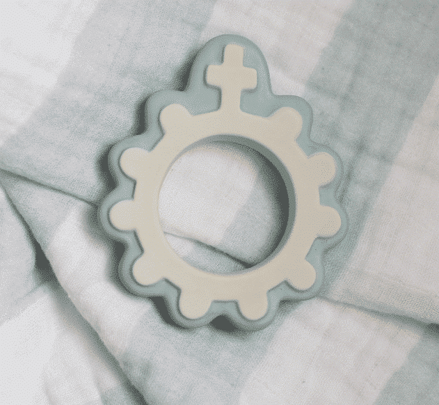 Baby’s First Rosary Natural Rubber Teether