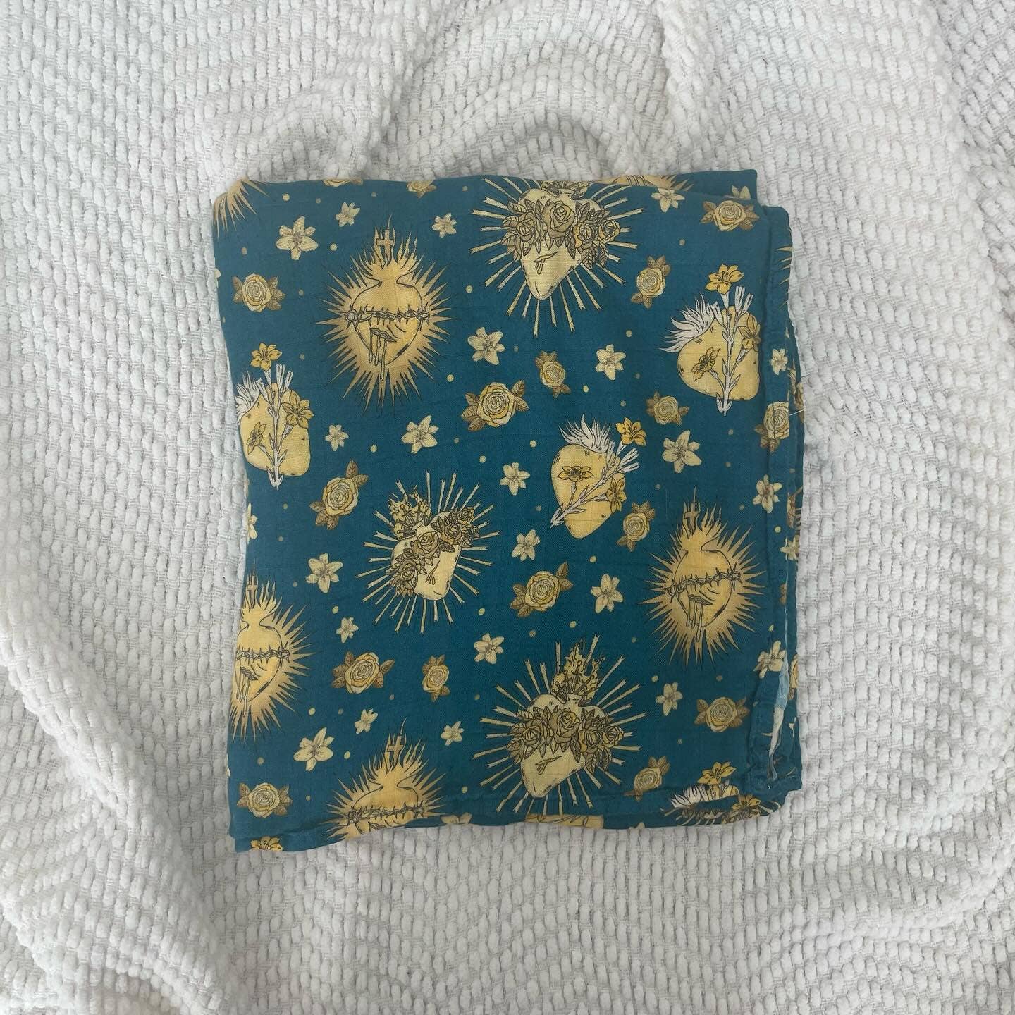 Holy Hearts Swaddle Blanket