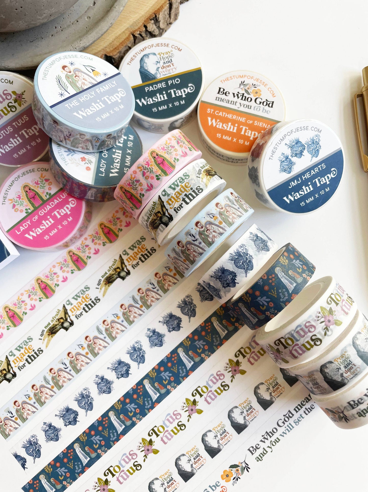 Padre Pio Washi Tape | Catholic Washi Tape | 15mm x 10m