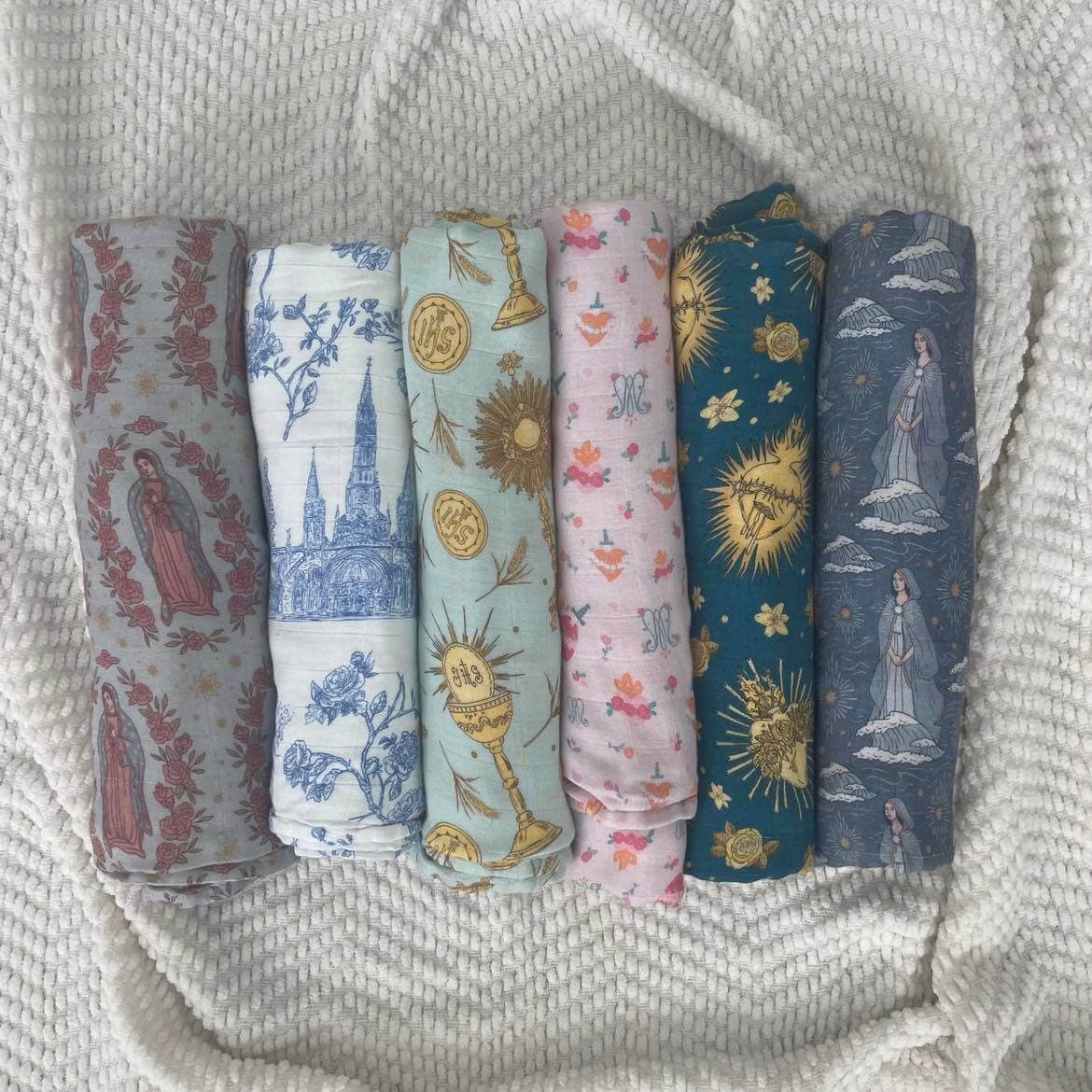 Holy Hearts Swaddle Blanket