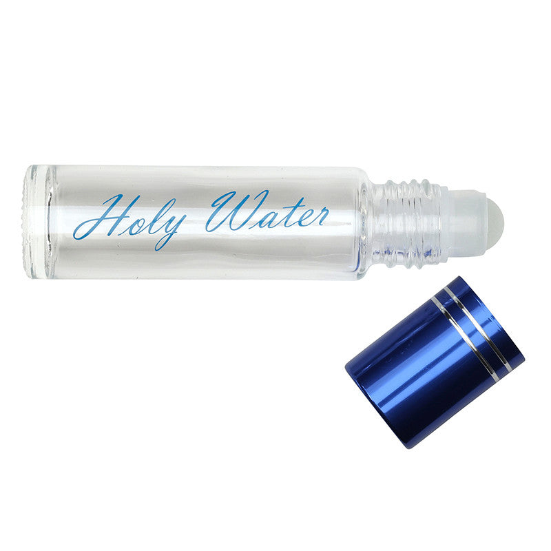 Roller Ball Glass Holy Water Bottle