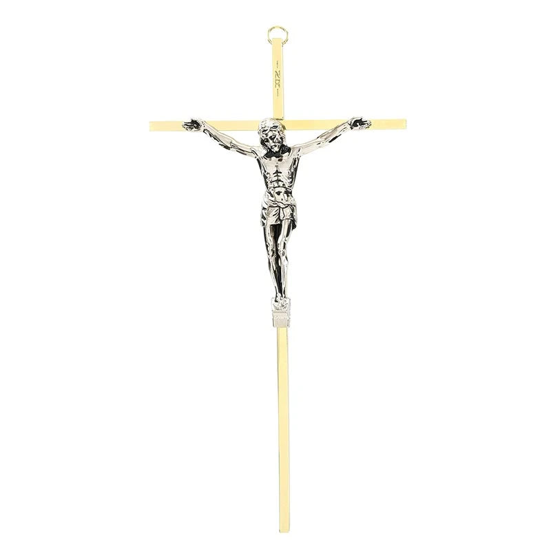 10" H Two-Toned Crucifix #30