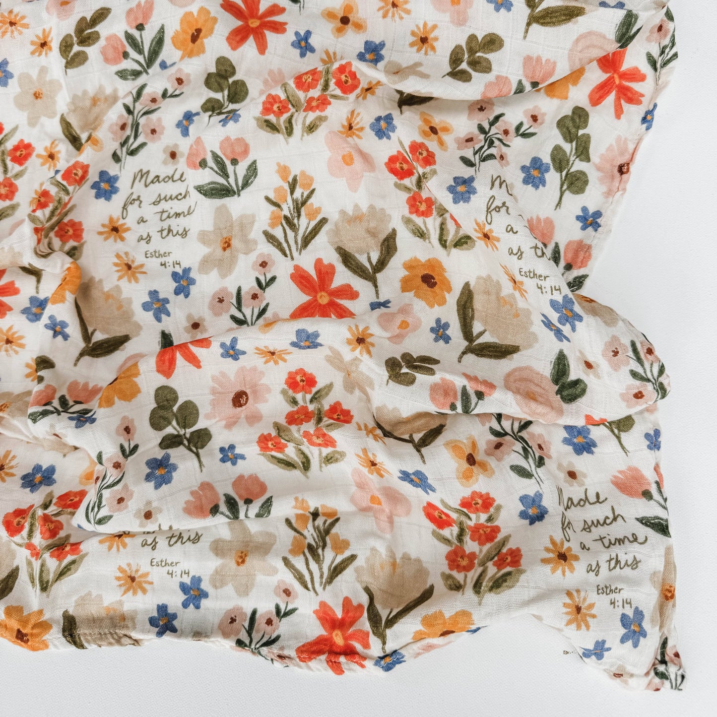 Esther 4:14 Catholic Baby Muslin Blanket Swaddle