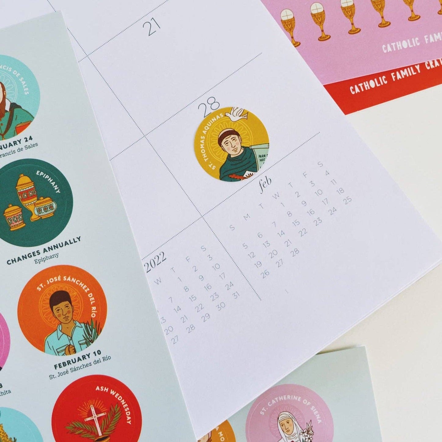 A Year of Catholic Stickers
