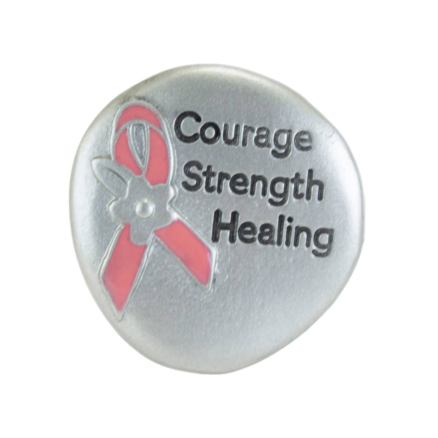Pink Ribbon Soothing Stone