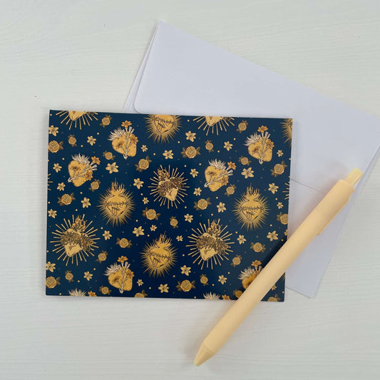 Catholic Note Cards Pack of 10 - Holy Hearts Collection