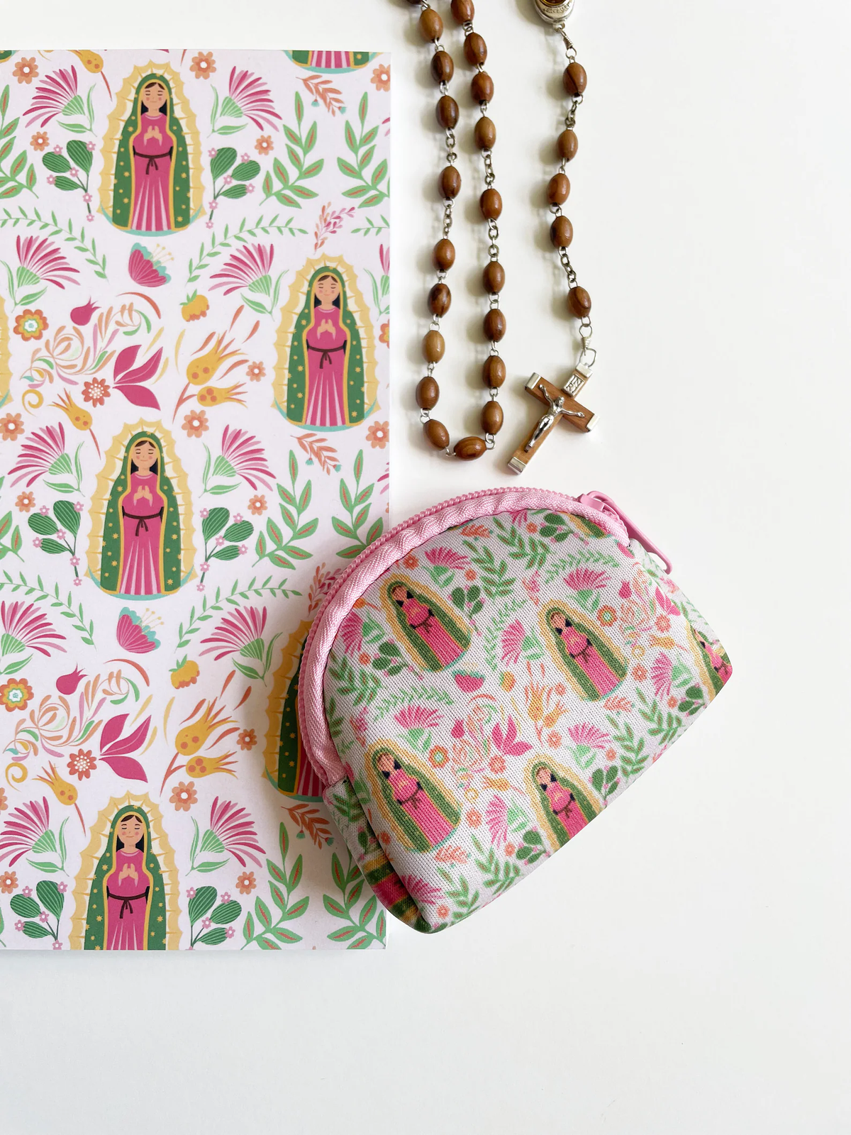Our Lady of Guadalupe Neoprene Rosary Pouch