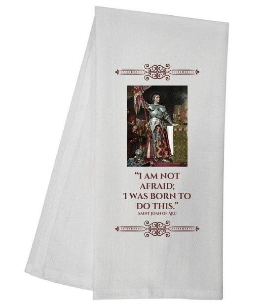Saint Joan Of Arc Tea Towel Christian Gift 6769 SLTT1055