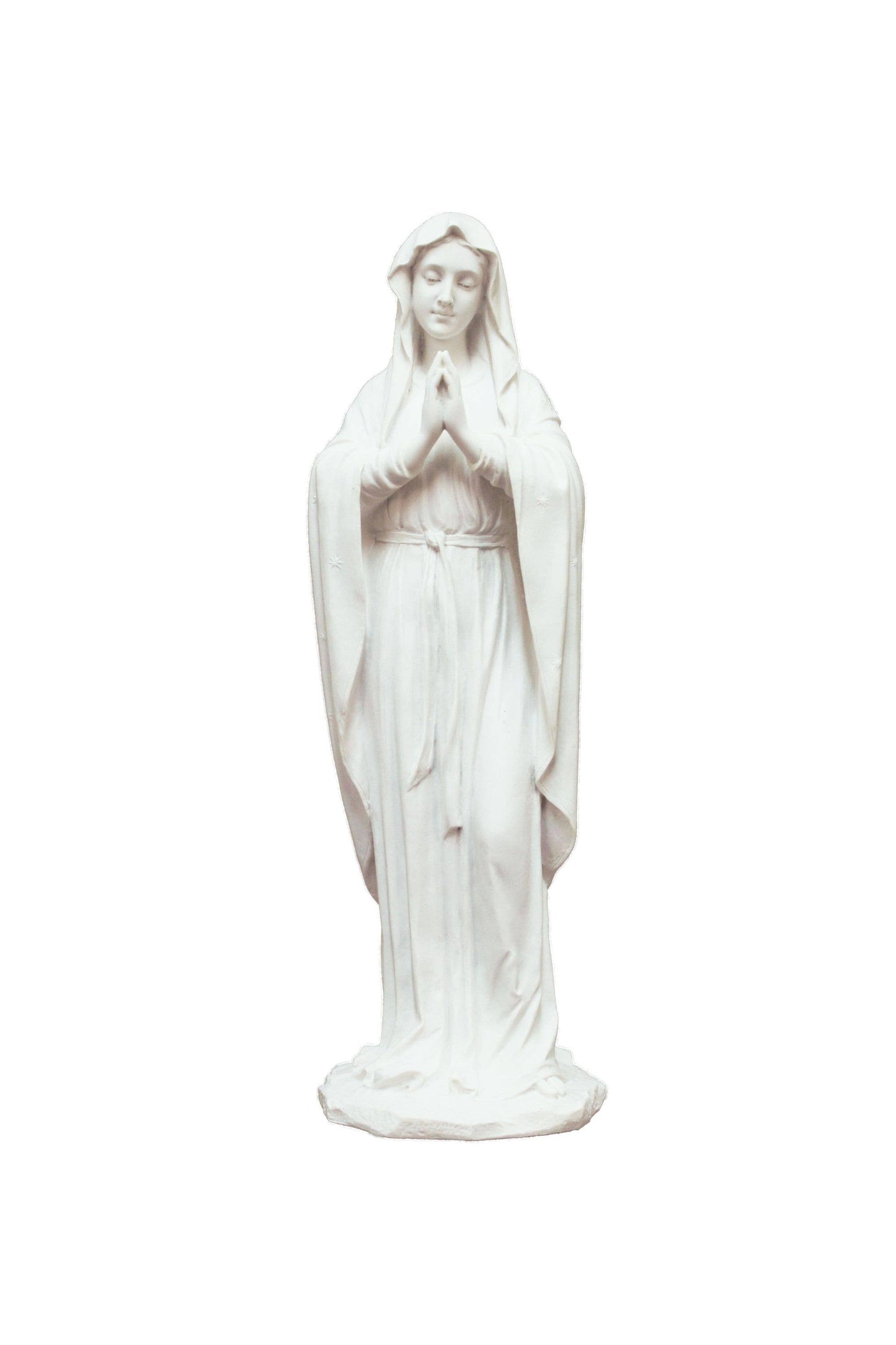Adoring Virgin Statue in White 11.75"