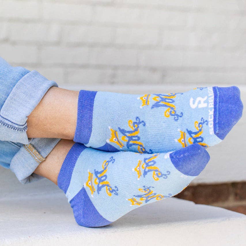 Marian Monogram No Show Socks